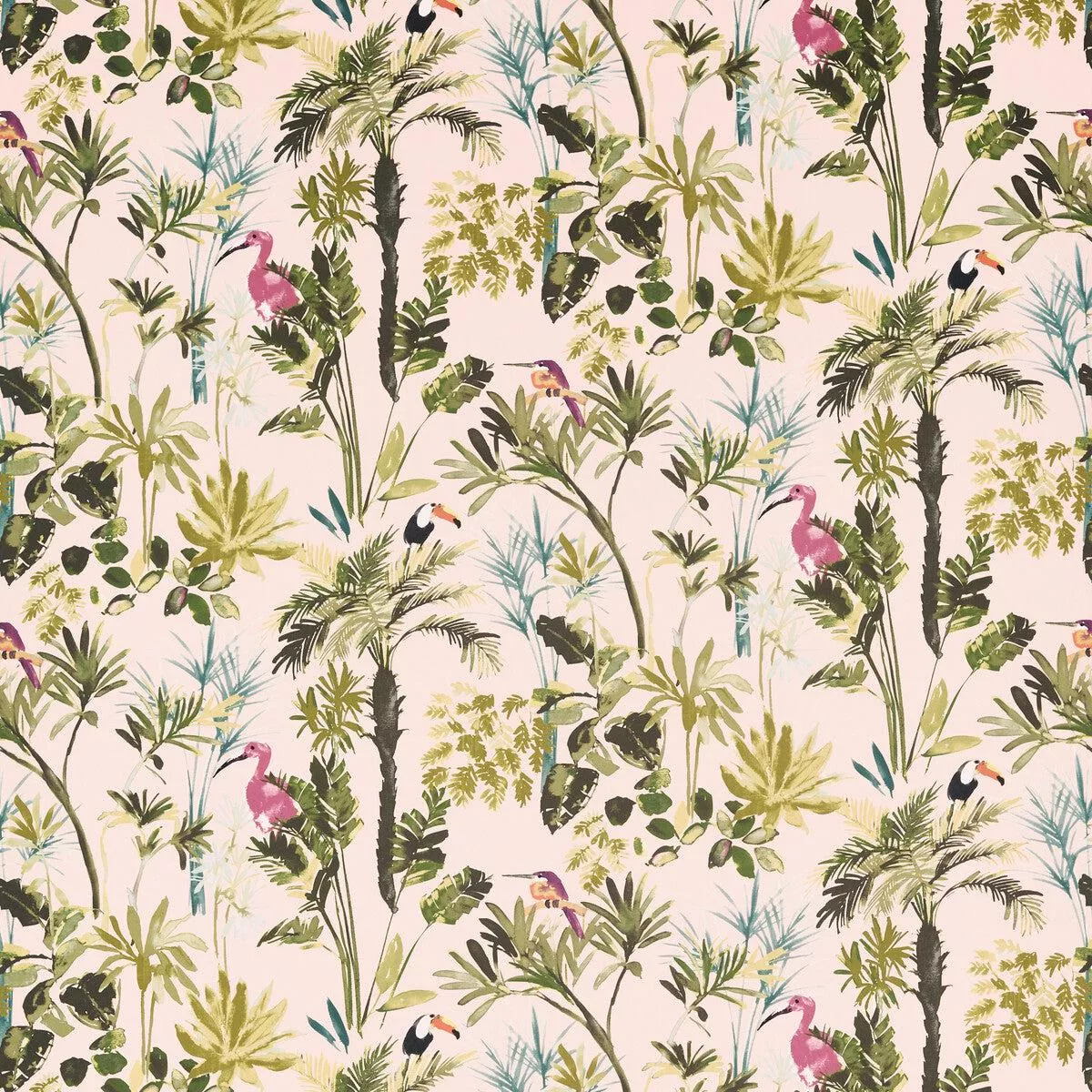 palm-blush-velvet-fabric Palm Blush Velvet Fabric