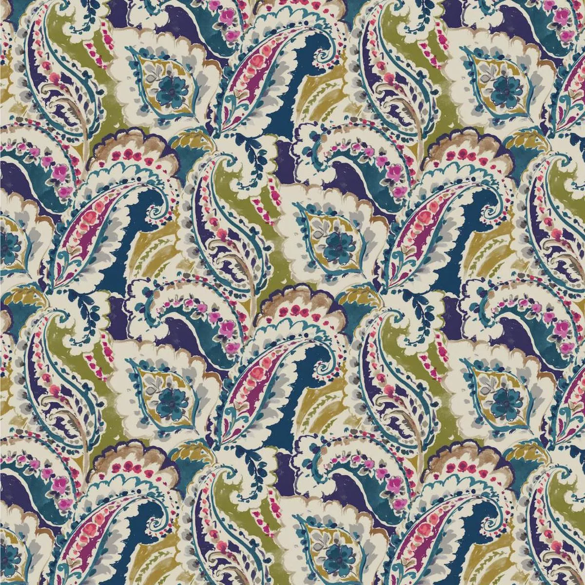 Palomar Paisley -Sapphire RM Coco Fabric