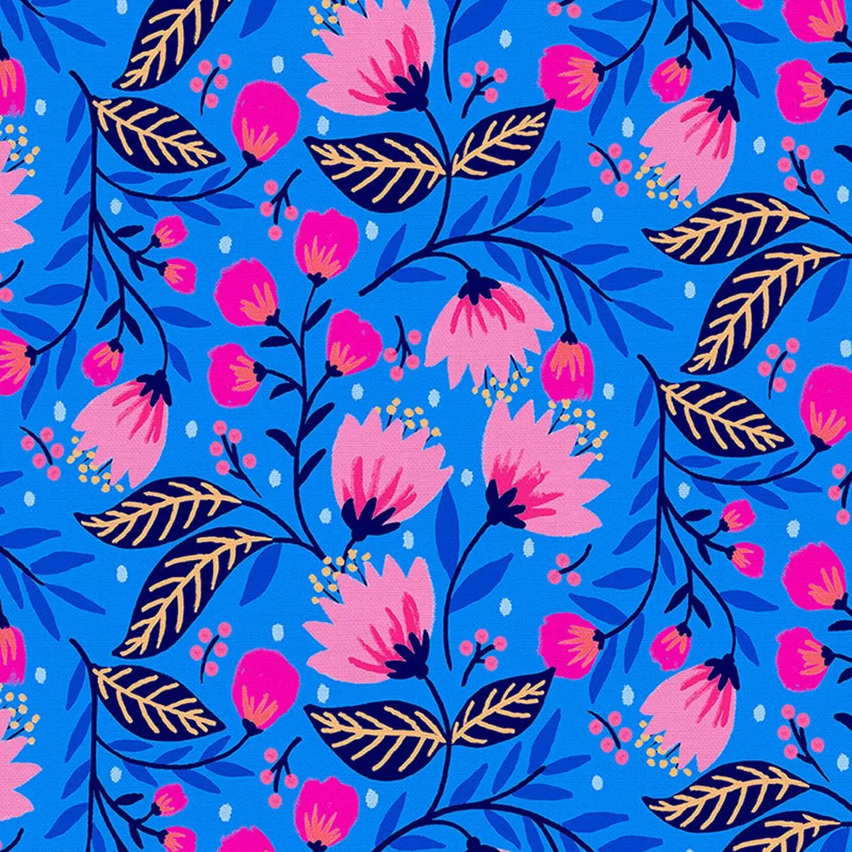 Parlor – Blue/Pink – Blue / Pink | Double Gauze