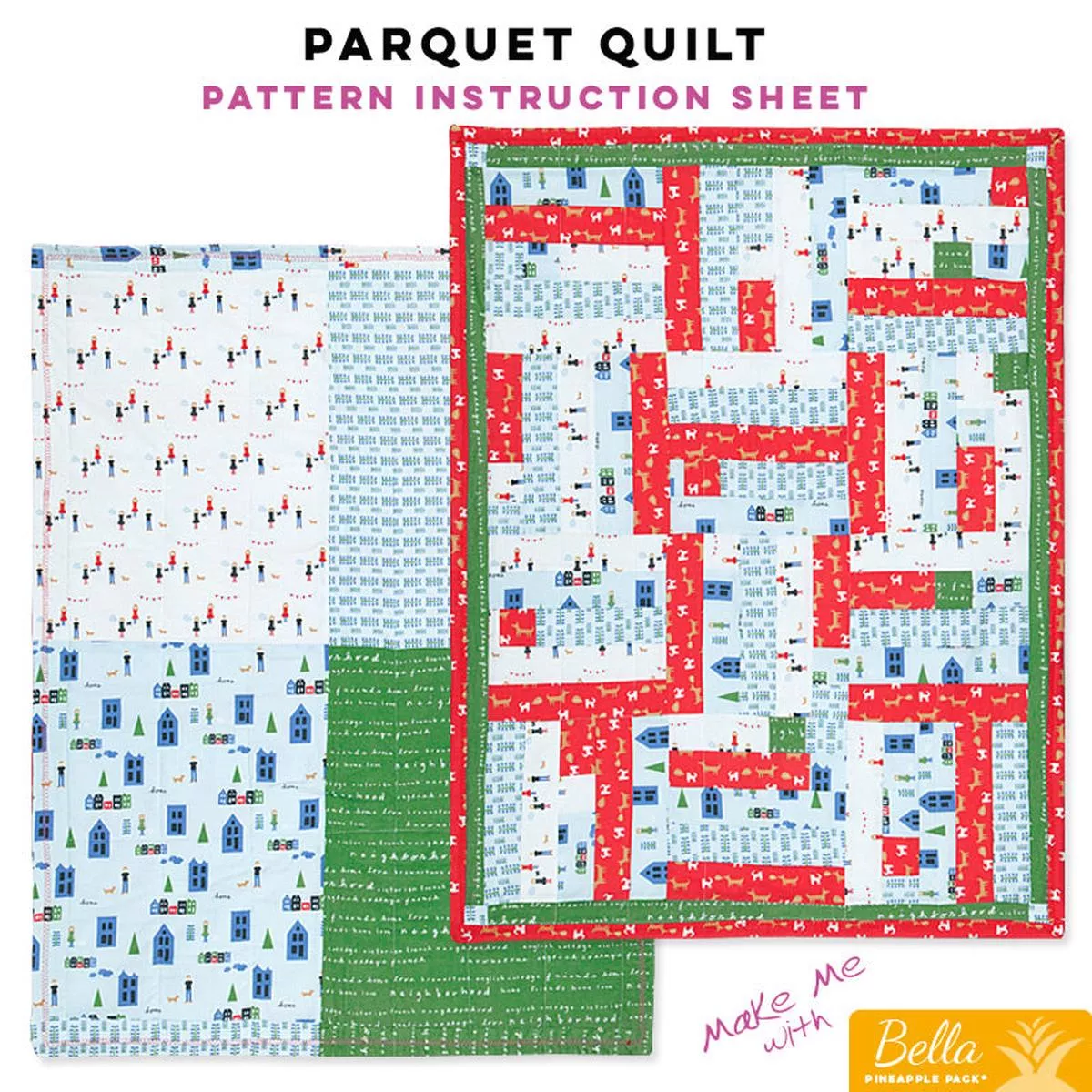 parquet-quilt-bella-pineapple-pack-pattern Parquet Quilt – Bella Pineapple Pack Pattern