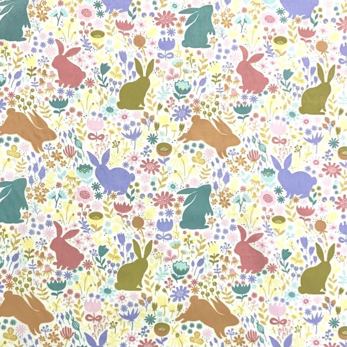 pastel-easter-bunnies-polycotton-fabric Pastel Easter Bunnies Polycotton Fabric