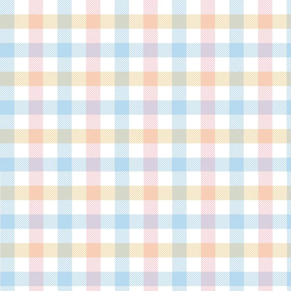 pastel-gingham-stripe-fabric-blue Pastel Gingham Stripe Fabric – Blue