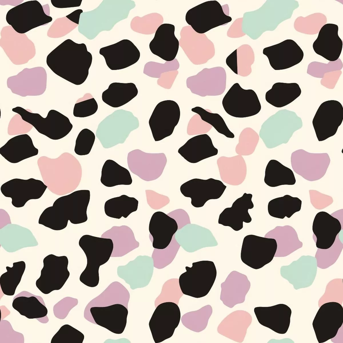 Pastel Leopard Skins Pattern 18 Quilting Cotton Fabric