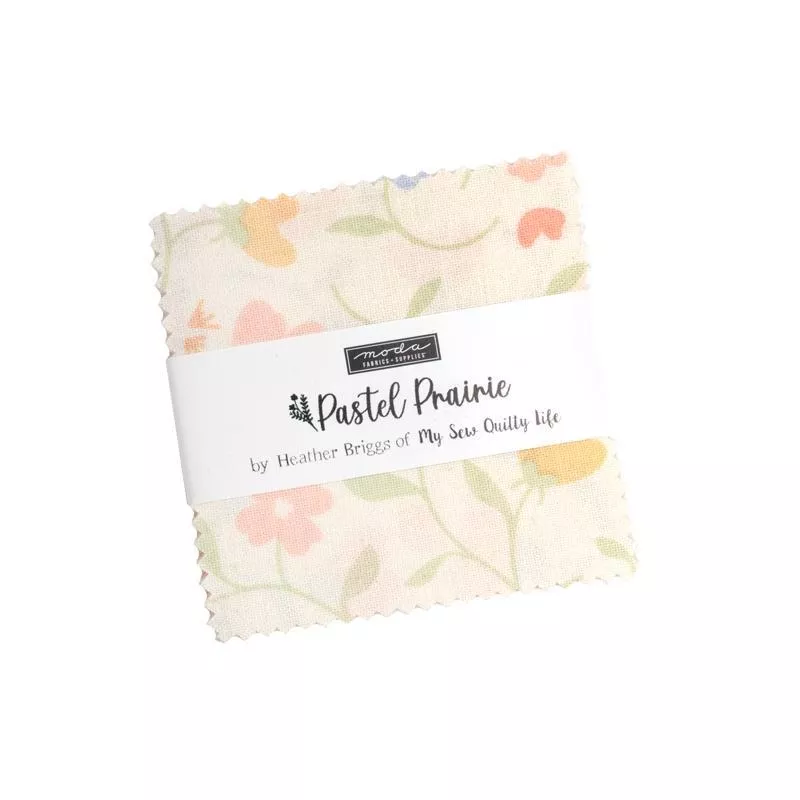 Pastel Prairie Mini Charm Pack 31780MC By Gingiber for Moda Fabrics Bin 54