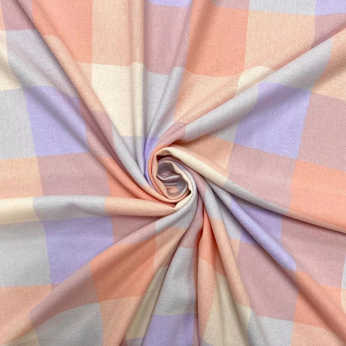 pastel-squares-brushed-cotton-fabric Pastel Squares Brushed Cotton Fabric