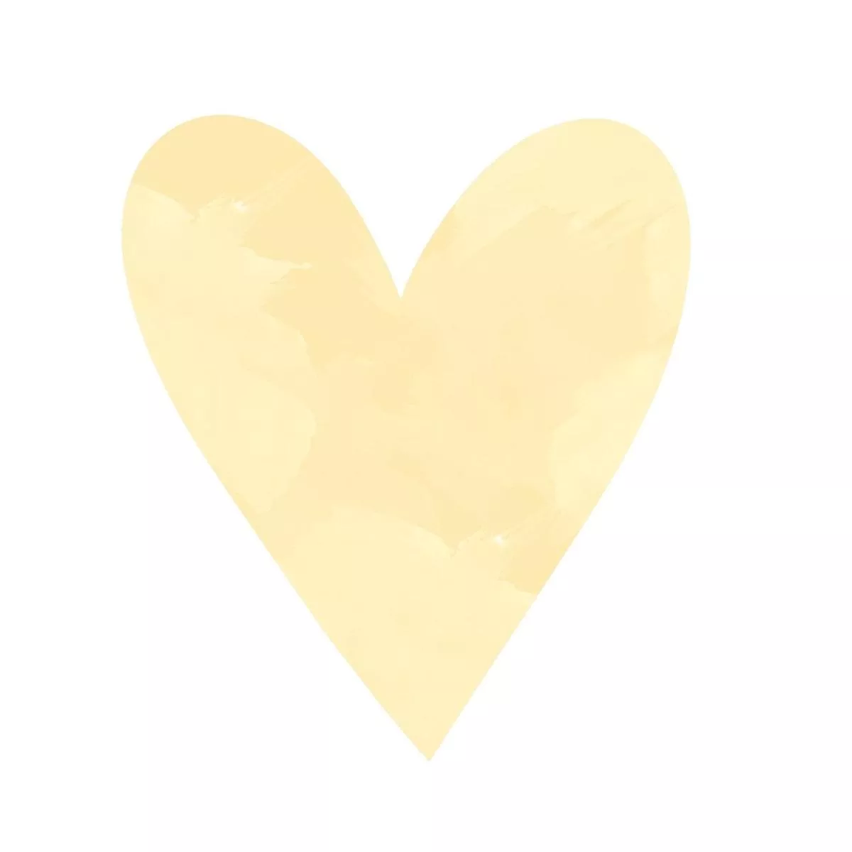 pastel-watercolor-heart-fabric-panel-yellow Pastel Watercolor Heart Fabric Panel – Yellow