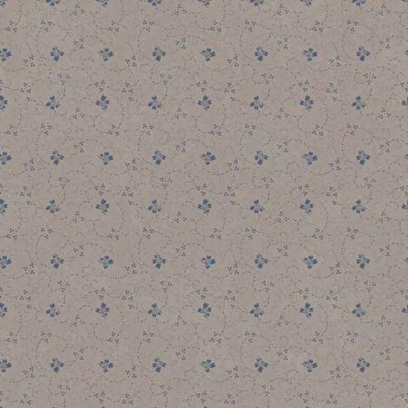 Patchwork Blue Tan Leaf 10932-T