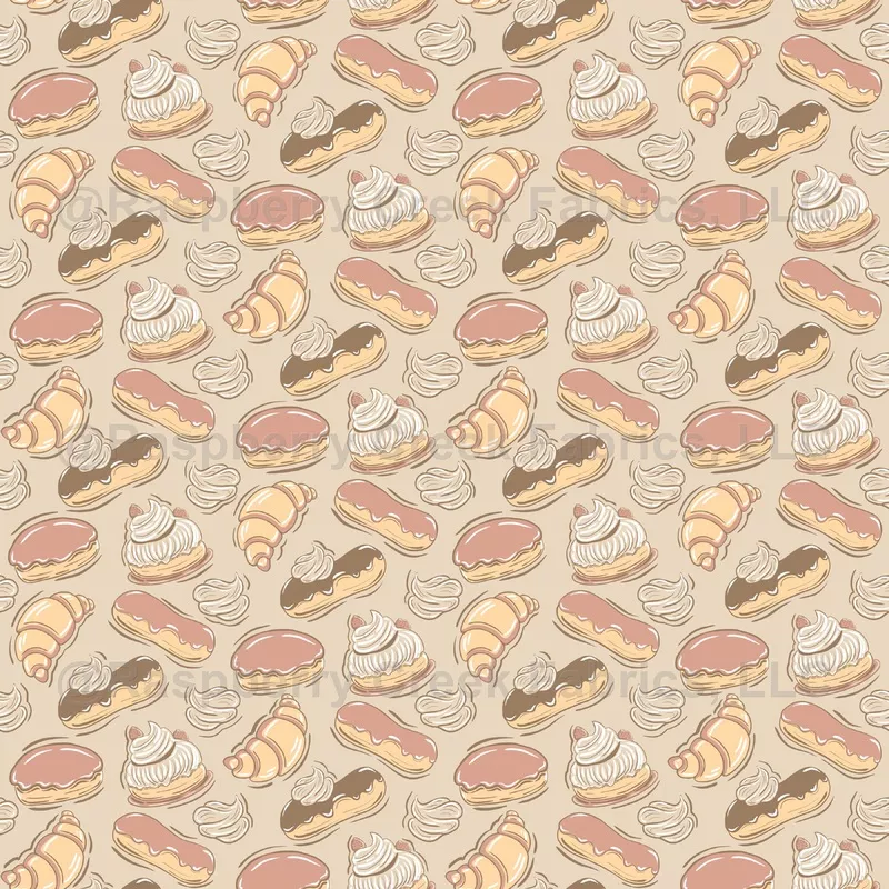 Patisserie on Beige – Medium