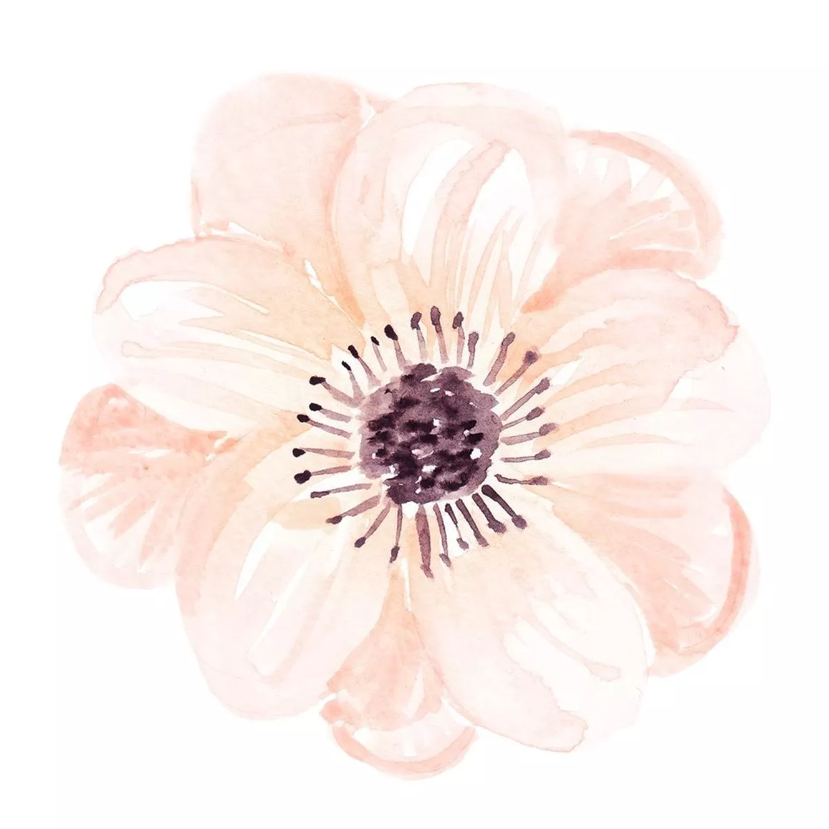 peach-romance-floral-fabric-panel Peach Romance Floral Fabric Panel