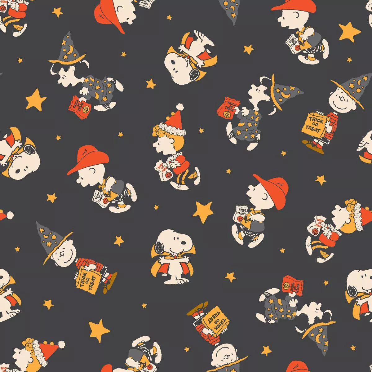 peanuts-charlie-brown-friends-candy-crew-fabric Peanuts Charlie Brown & Friends Candy Crew Fabric