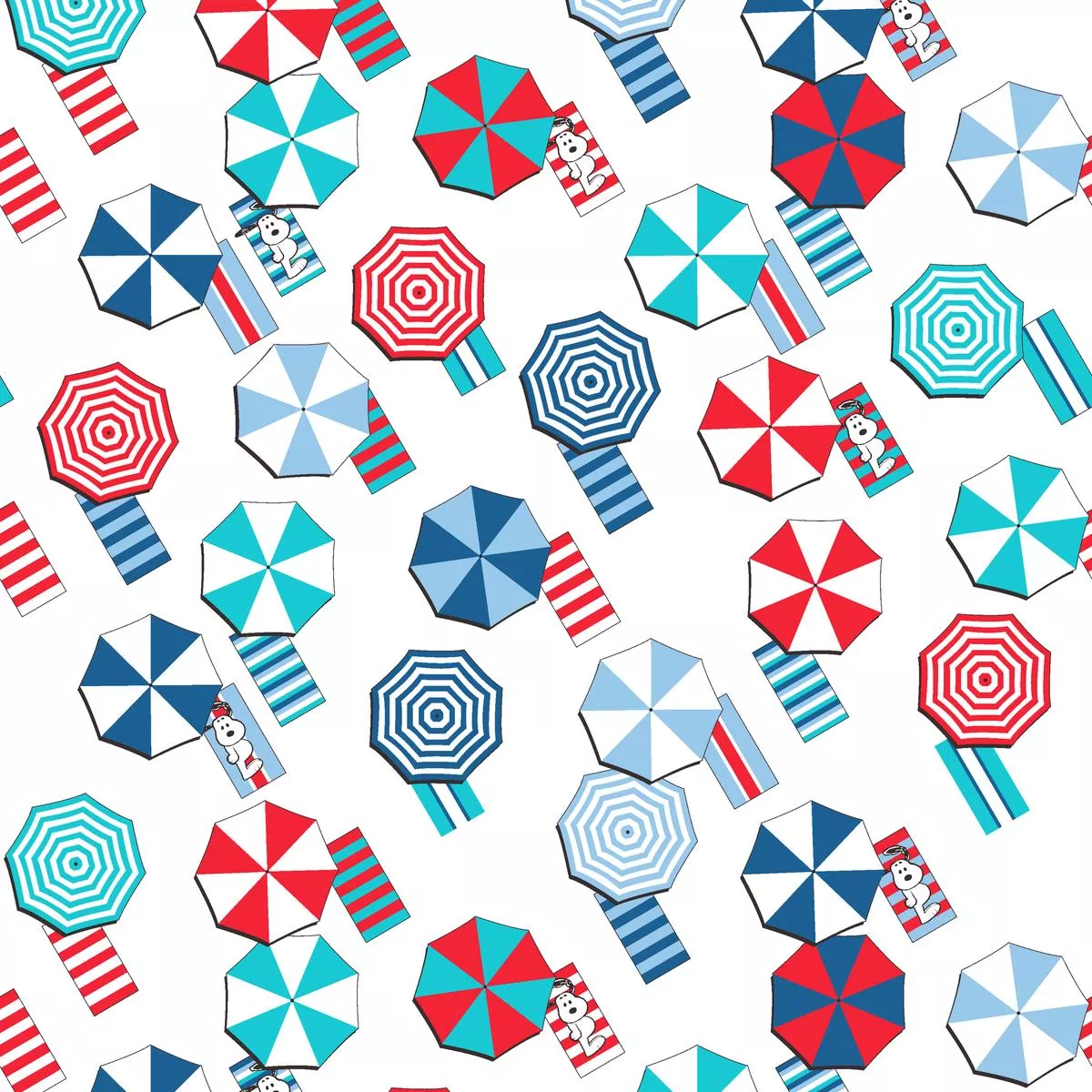 Peanuts Snoopy Beach Umbrella Fabric