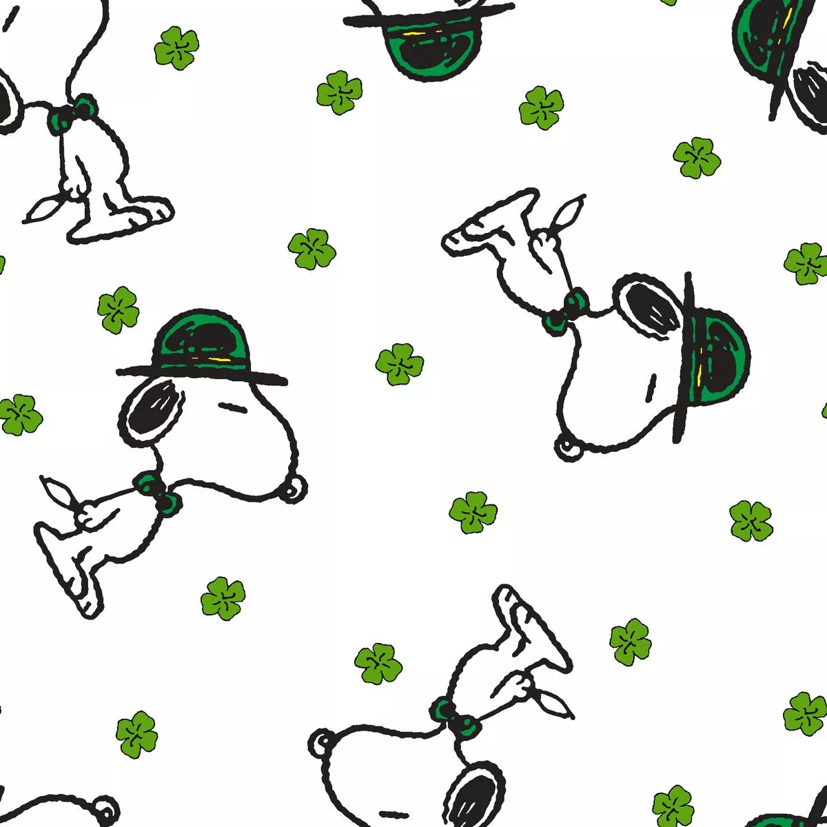 peanuts-snoopy-lucky-charm-fabric Peanuts Snoopy Lucky Charm Fabric