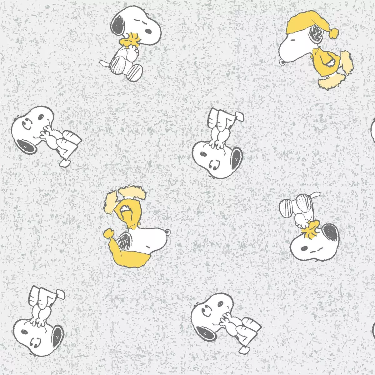 peanuts-snoopy-poses-toss-fabric Peanuts Snoopy Poses Toss Fabric