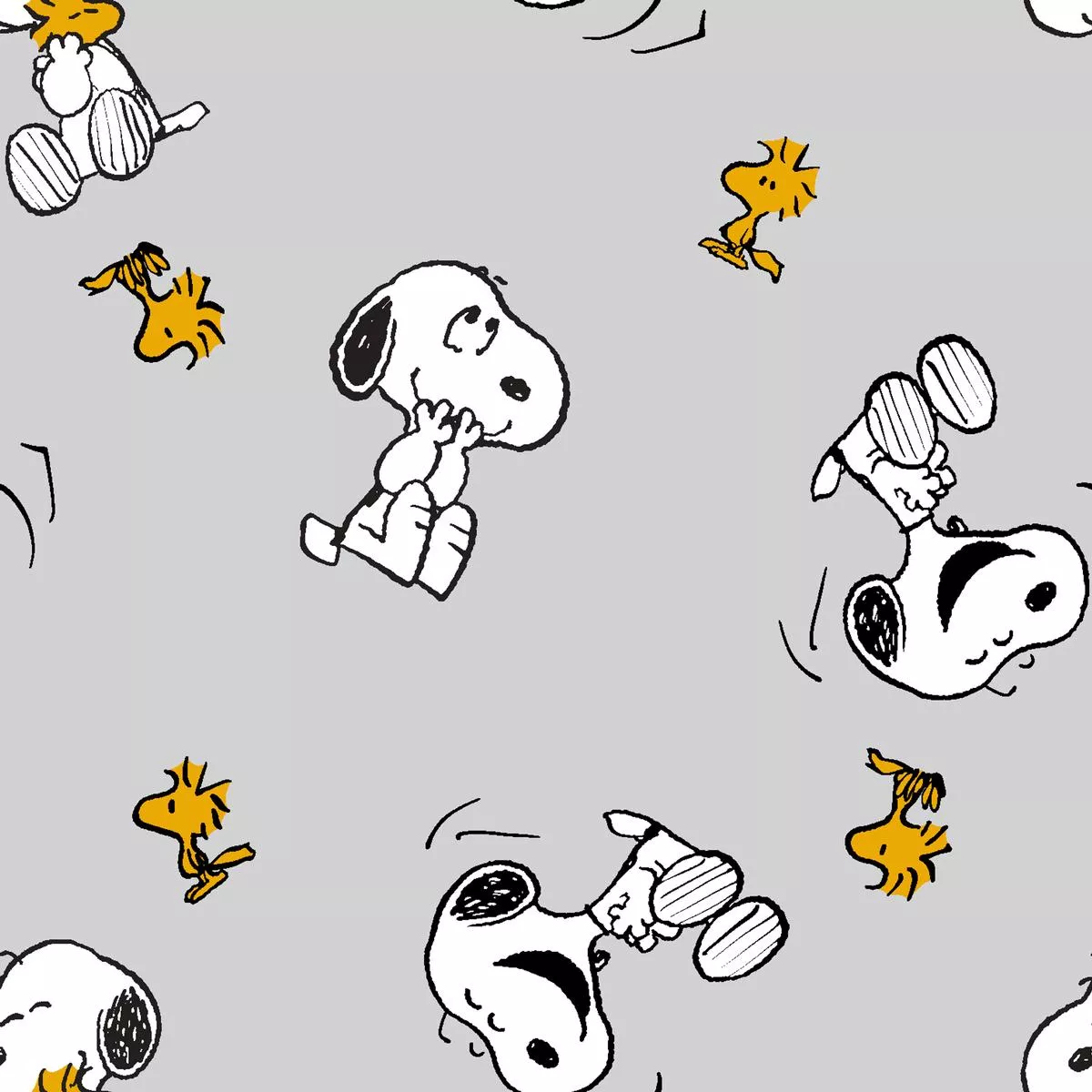 peanuts-snoopy-woodstock-little-laughs-fabric Peanuts Snoopy & Woodstock Little Laughs Fabric