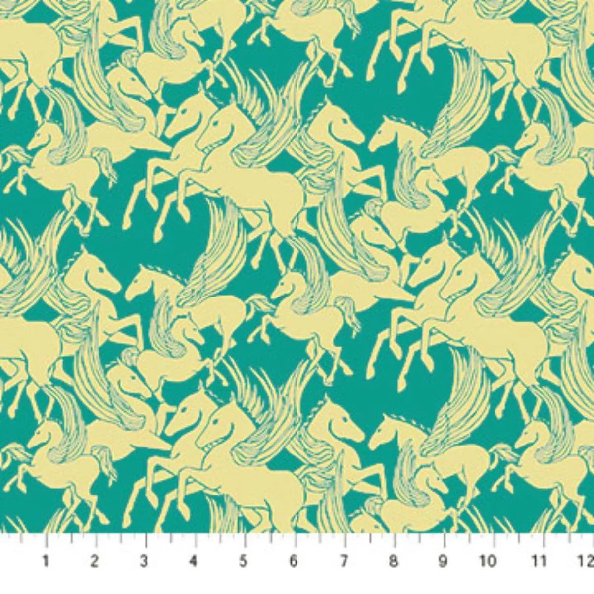Pegasus Turquoise by Anna Maria Textiles