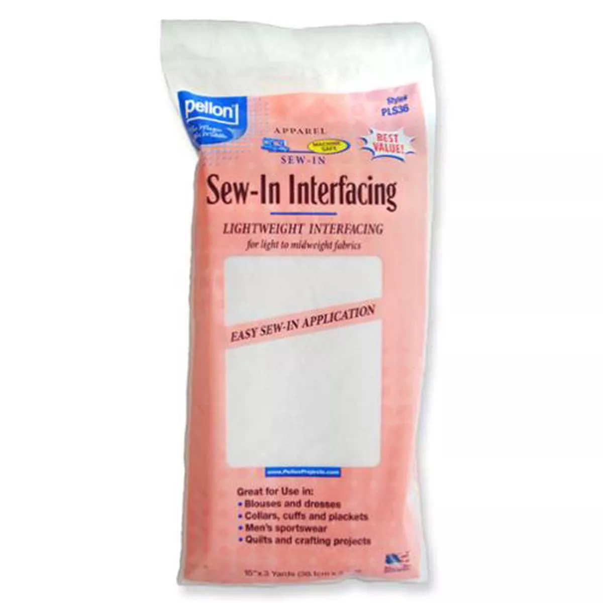 Pellon Sew-in Interfacing 15″x3yd PLS36