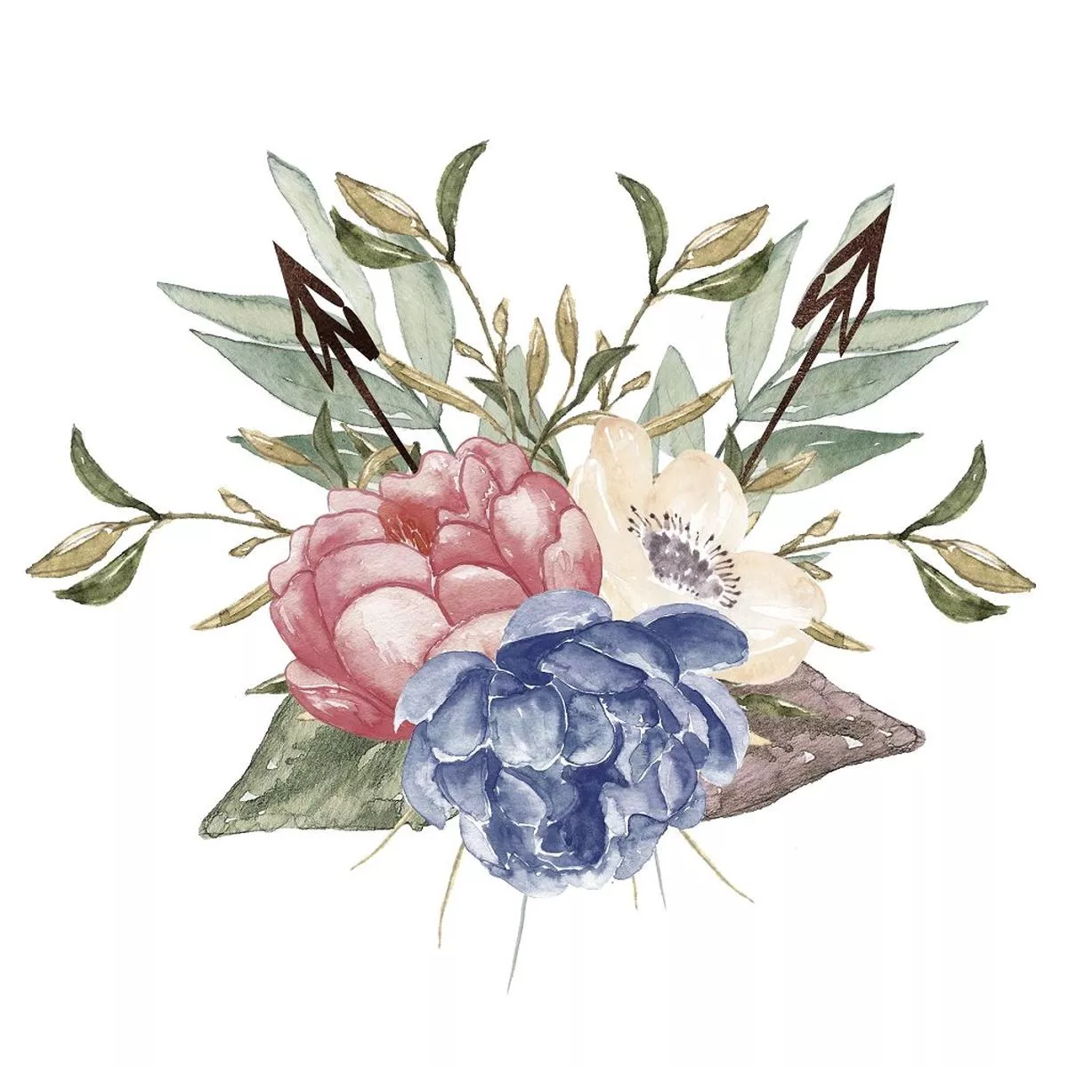 peonies-wreath-arrangement-2-fabric-panel Peonies Wreath Arrangement #2 Fabric Panel