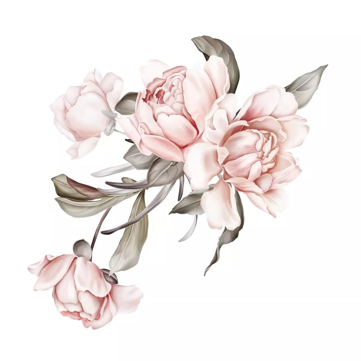 peony-bouquet-fabric-panel-pink Peony Bouquet Fabric Panel – Pink