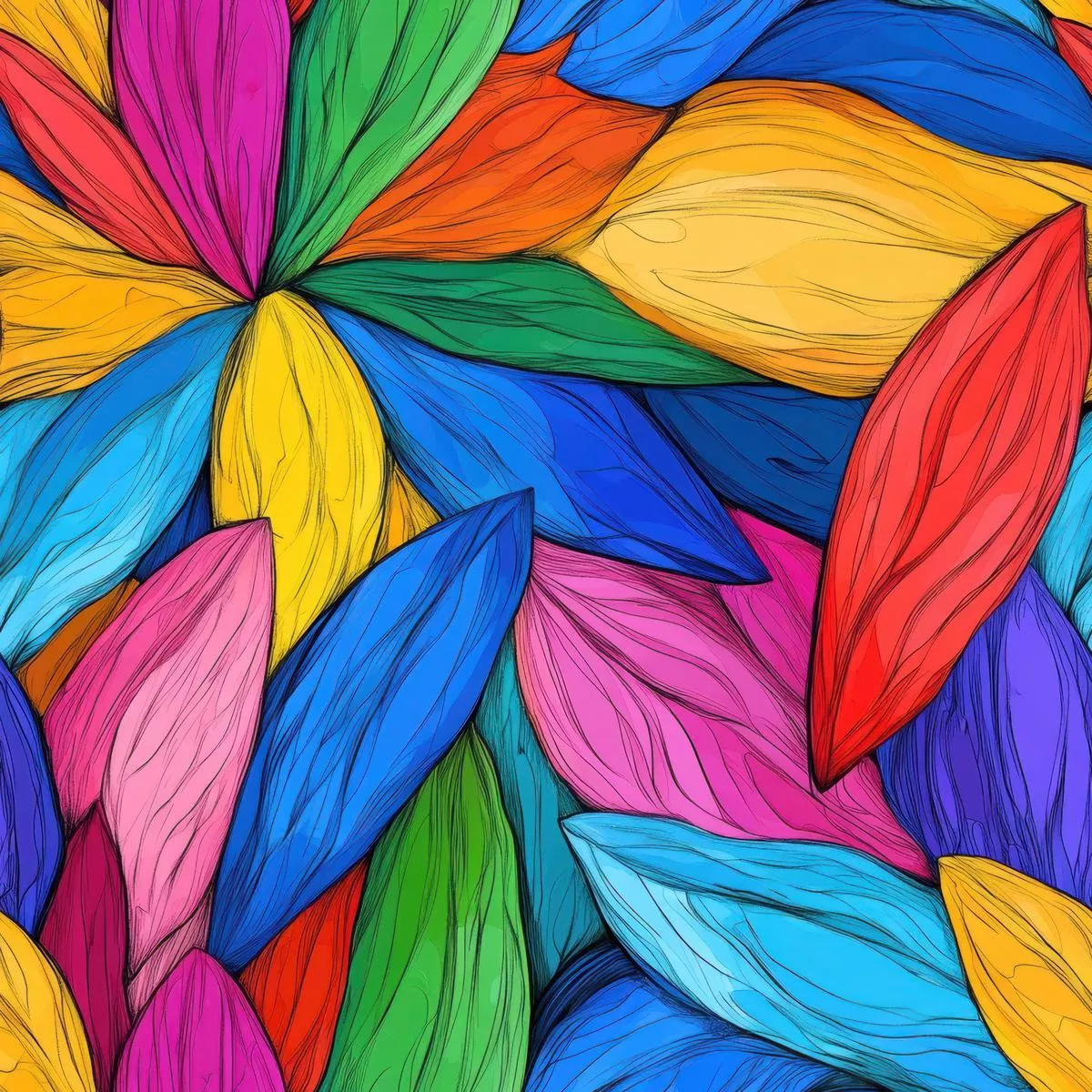 Petal Prism Pattern 2 Quilting Cotton Fabric