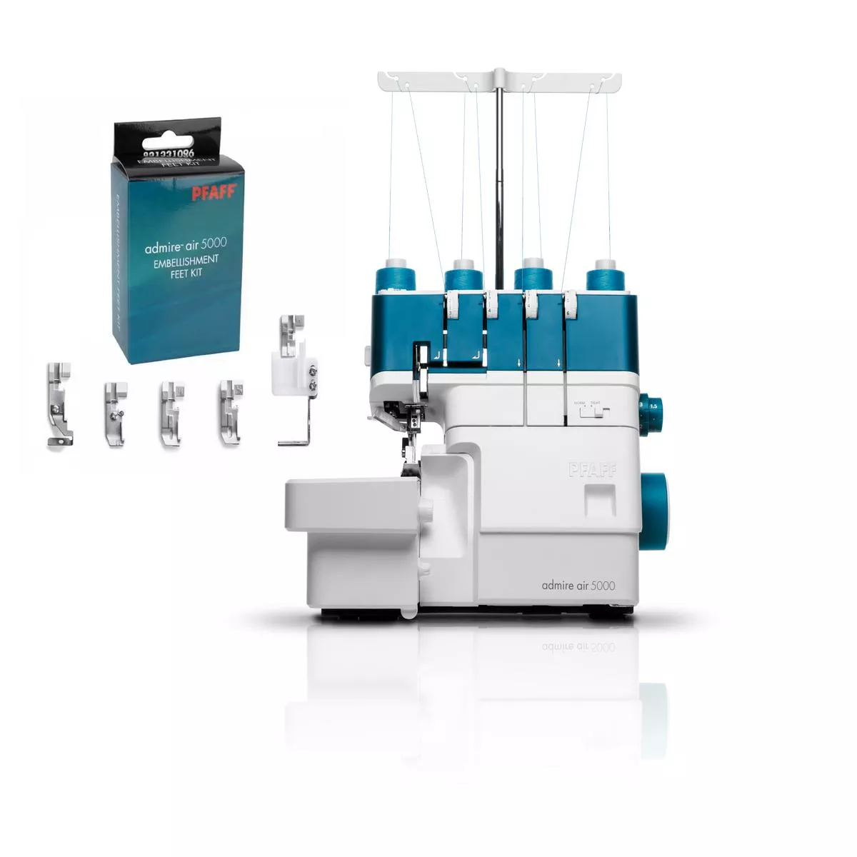 PFAFF admire air 5000 Air Threader OverLock Serger Machine
