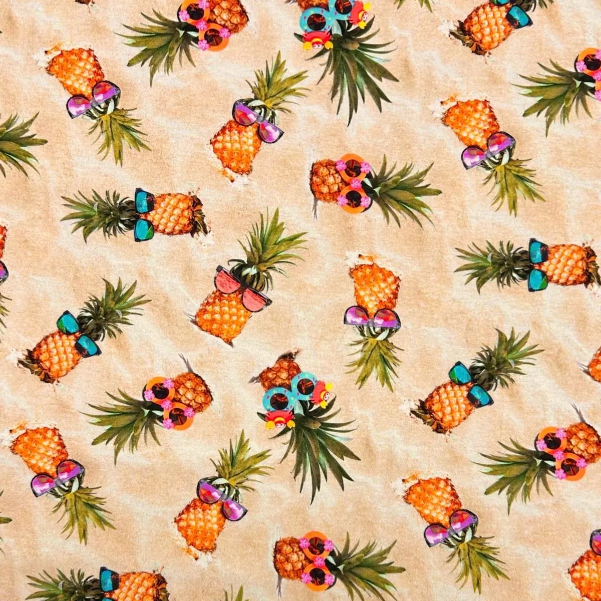 pineapple-party-cotton-jersey-fabric Pineapple Party Cotton Jersey Fabric