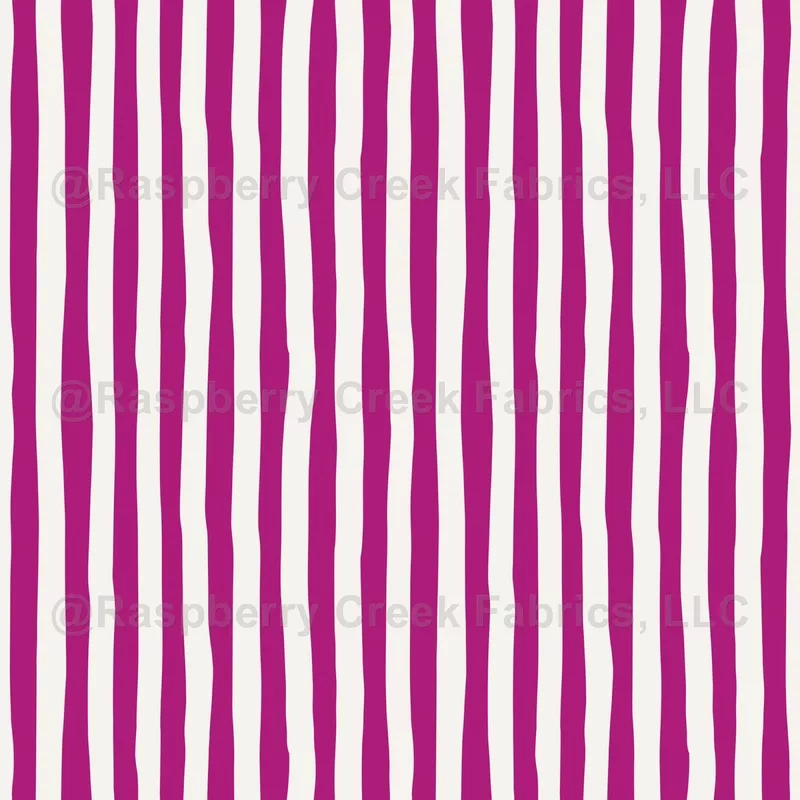 Pink & Ivory Wonky Stripes