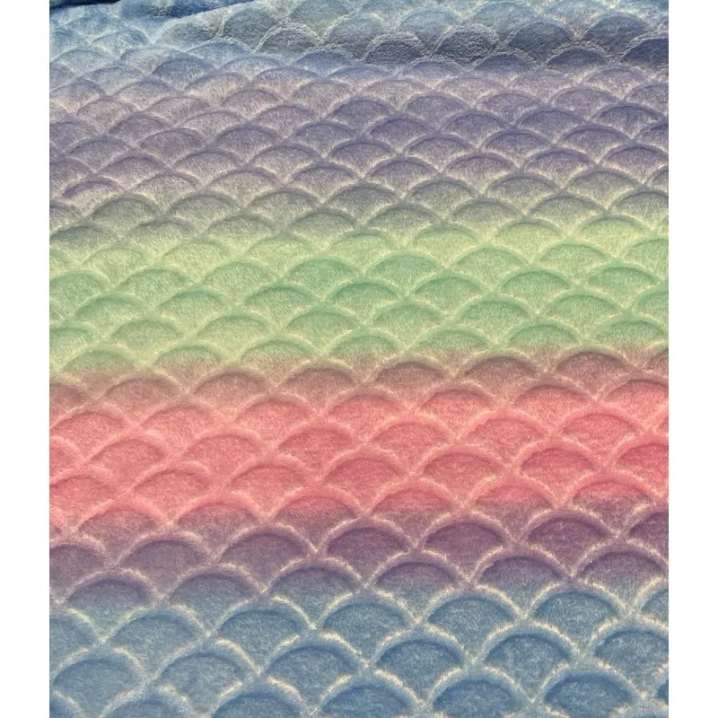 pink-purple-mint-blue-mermaid-minky-cuddle-fabric Pink, Purple, Mint & Blue Mermaid Minky Cuddle Fabric