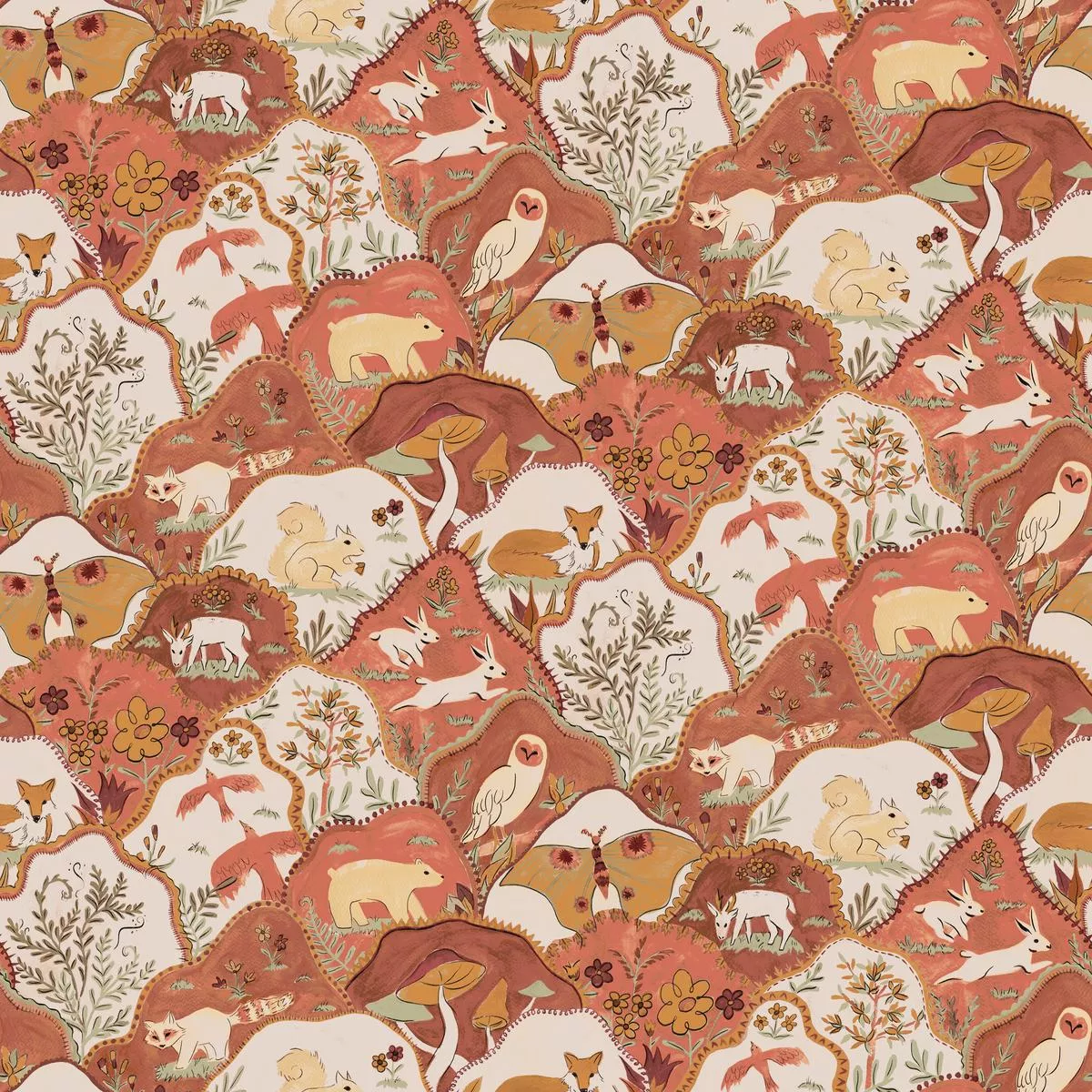 Pisgah on Plush Fabric