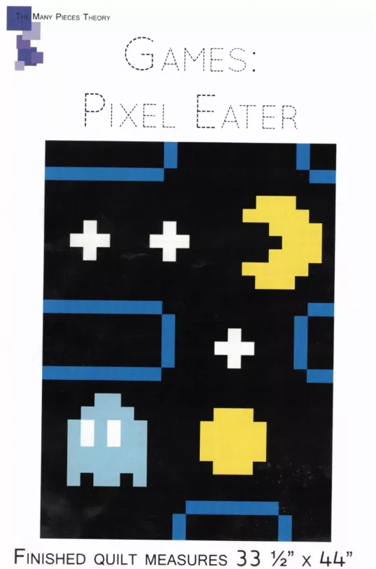 Pixel Eater Pattern - Q1004 by Quiltoni