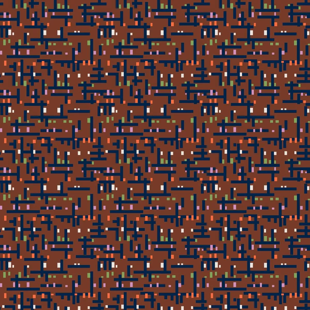 pixel-stitch-on-brown-fabric Pixel Stitch on Brown Fabric
