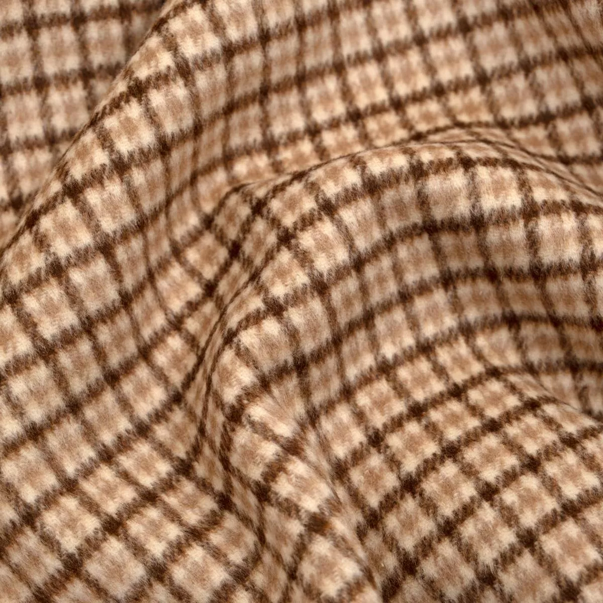 plaid-double-faced-wool-blend-coating-toffee-cream Plaid Double Faced Wool Blend Coating – Toffee/Cream