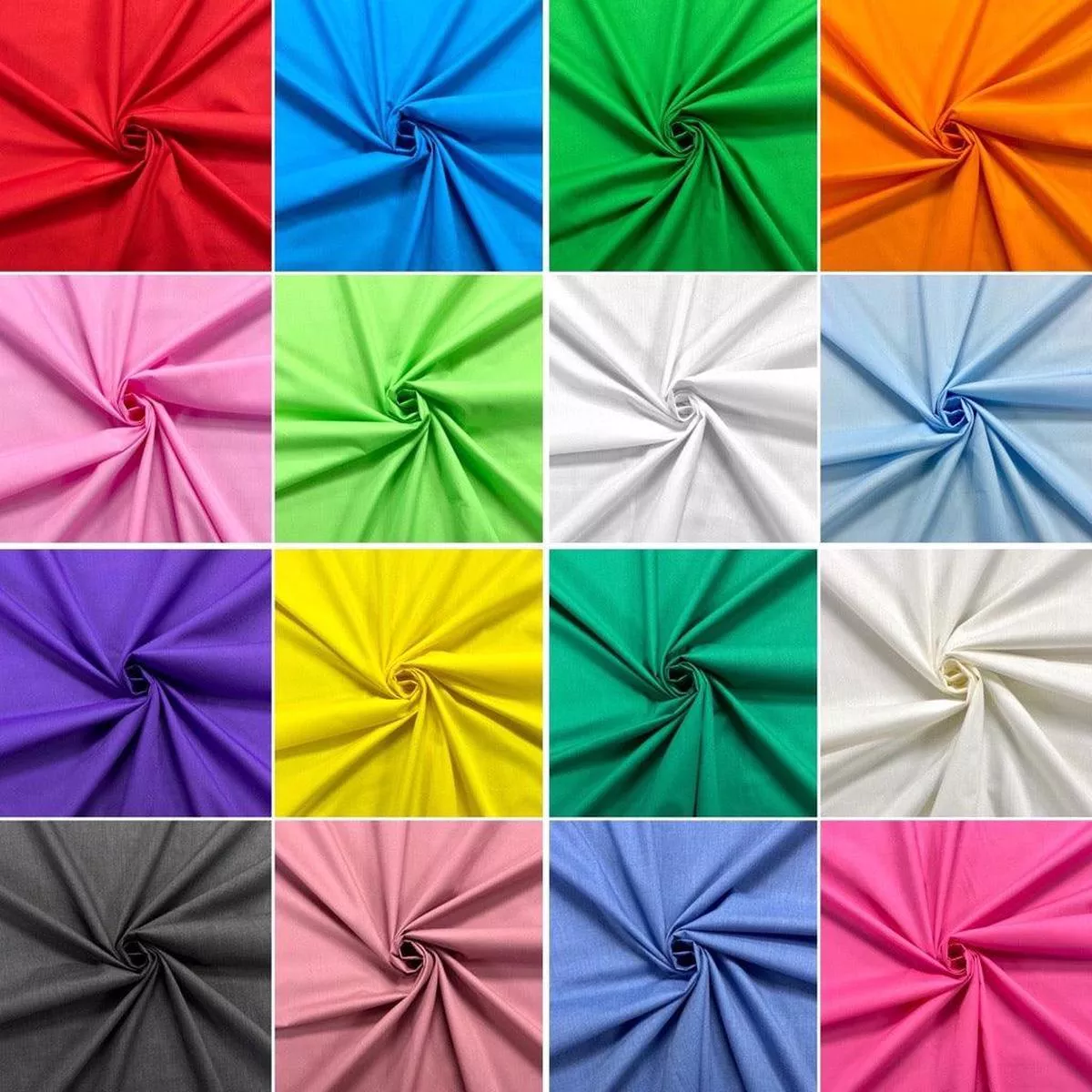 Plain Polycotton Fabric – Full 30 Metre Roll