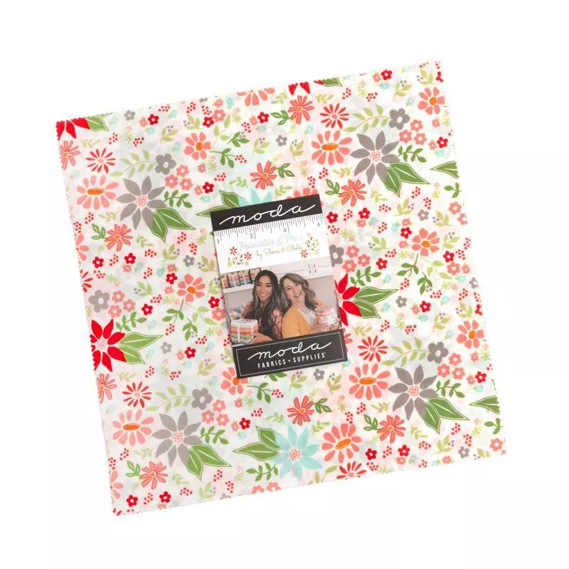 Poinsettia and Pear Layer Cake 37710LC Moda Precuts#1