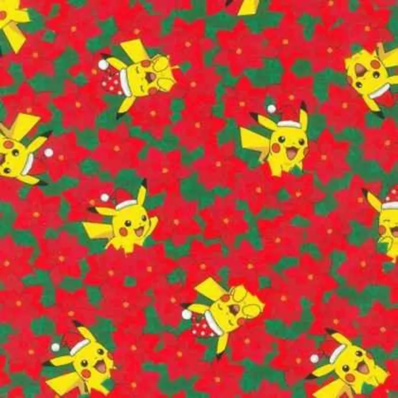 pokemon-pickachu-s-holiday-in-red-with-poinsetta Pokemon Pickachu’s Holiday in Red with Poinsetta