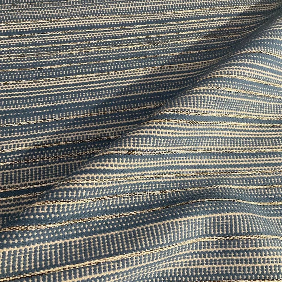 pollack-thoroughfare-river-stripe-blue-upholstery-fabric Pollack Thoroughfare River Stripe Blue Upholstery Fabric