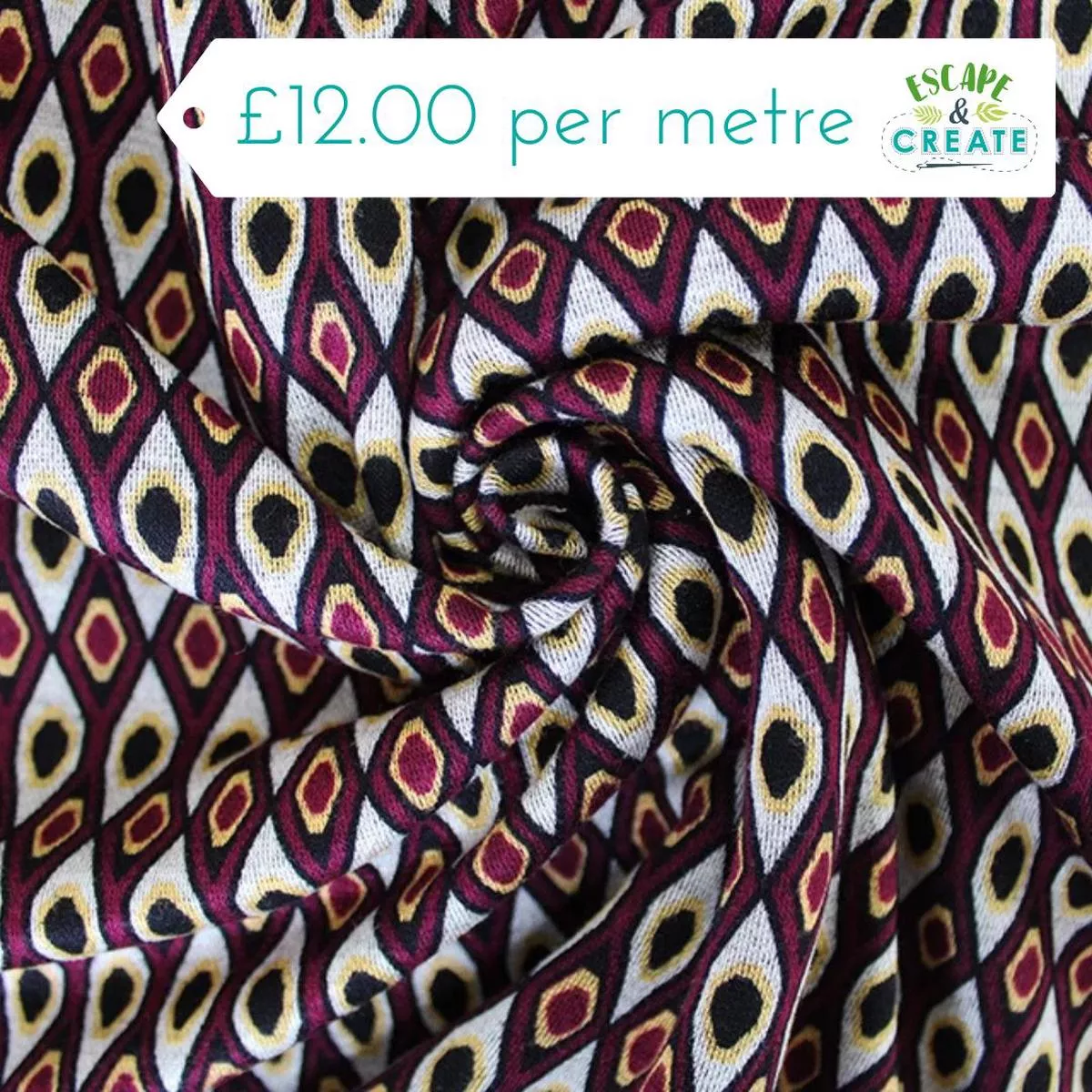 ponte-roma-geometric-retro-burgundy Ponte Roma Geometric Retro Burgundy