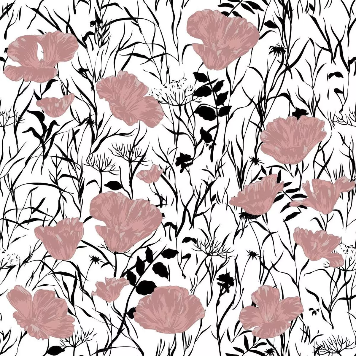 poppy-fields-fabric-rose-gold Poppy Fields Fabric – Rose Gold