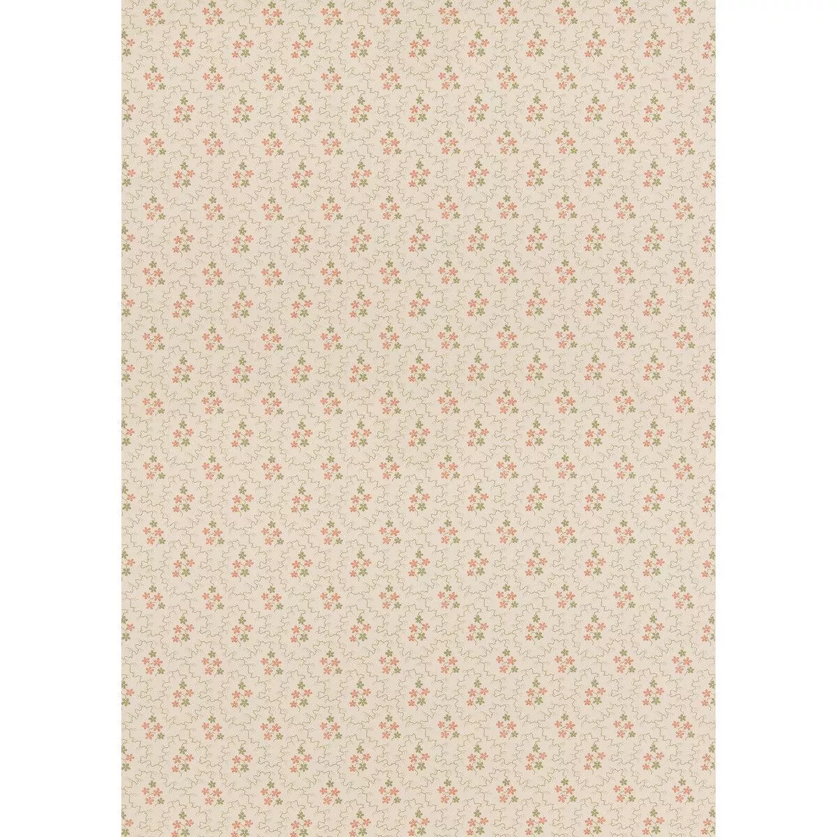 posy-green-red-fabric Posy Green/Red Fabric