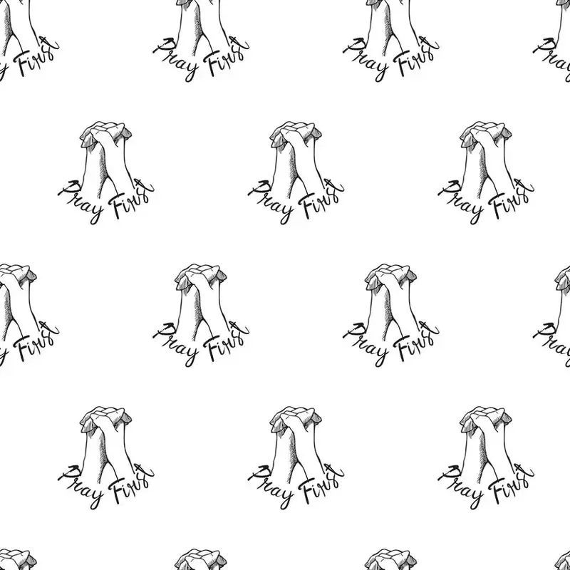 pray-first-allover-fabric Pray First Allover Fabric