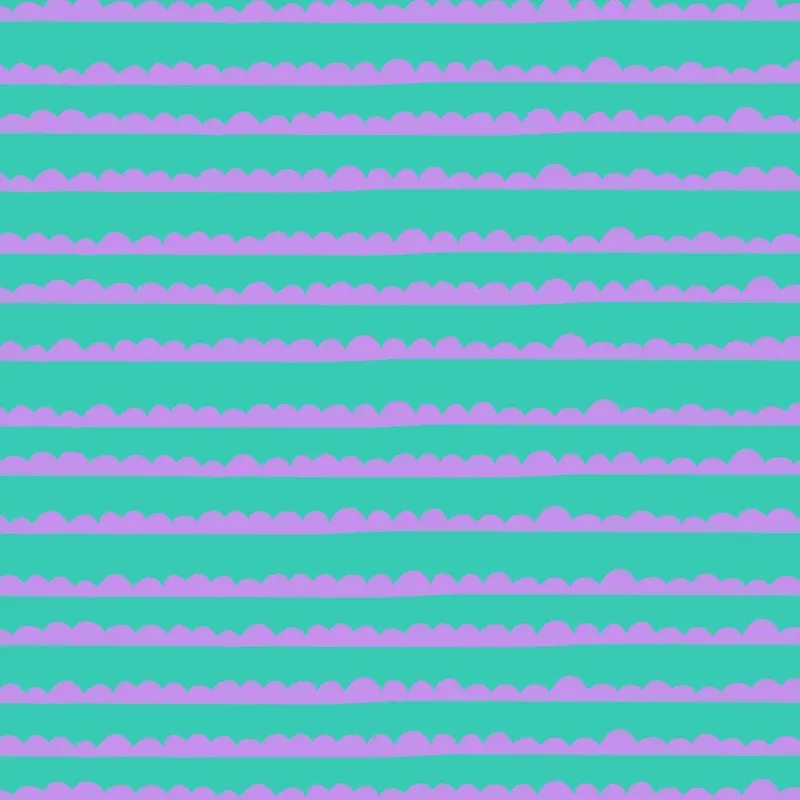 Preorder: Bubble Stripes (Purple on Teal)