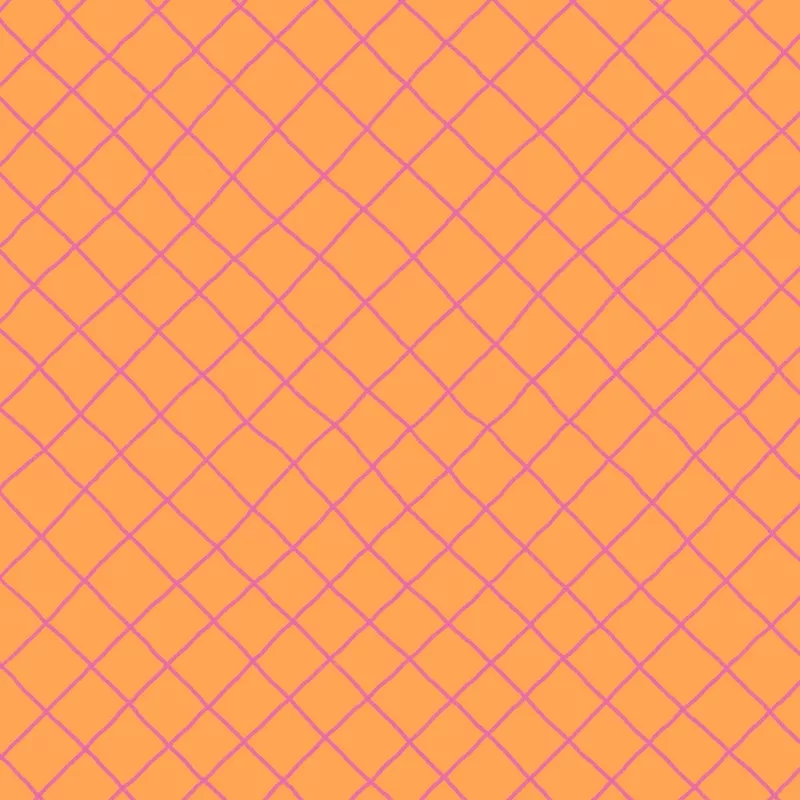 Preorder: Checkered Lines (Pink on Orange)
