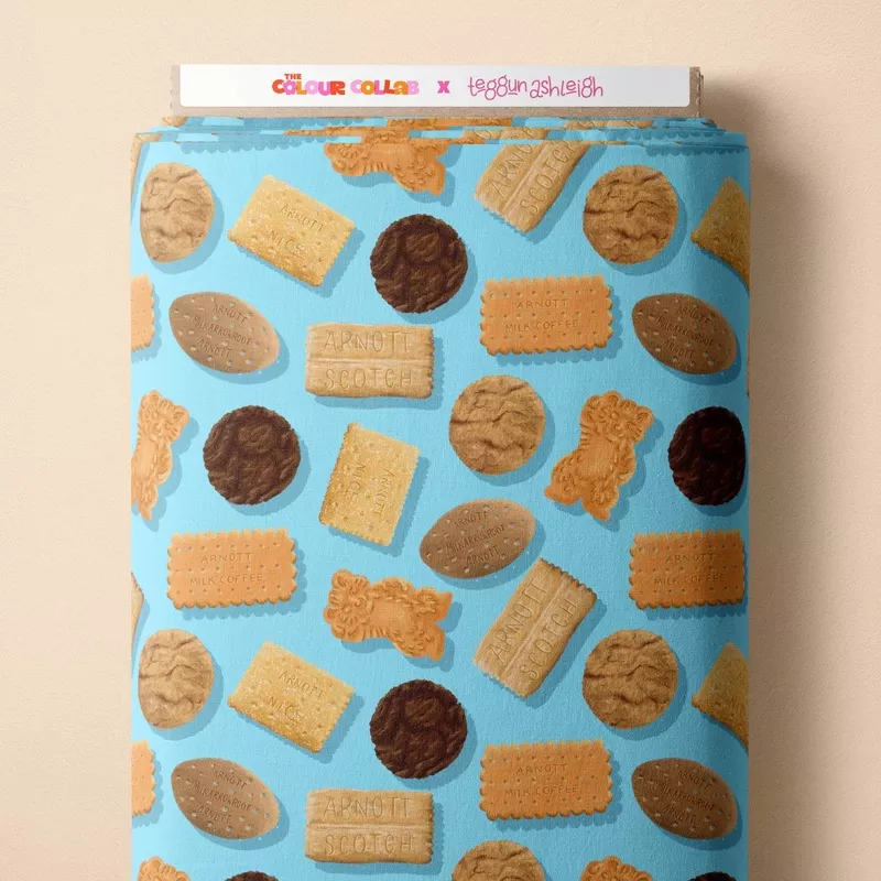 Preorder Fabric: Biscuit Variety Pack (Blue)