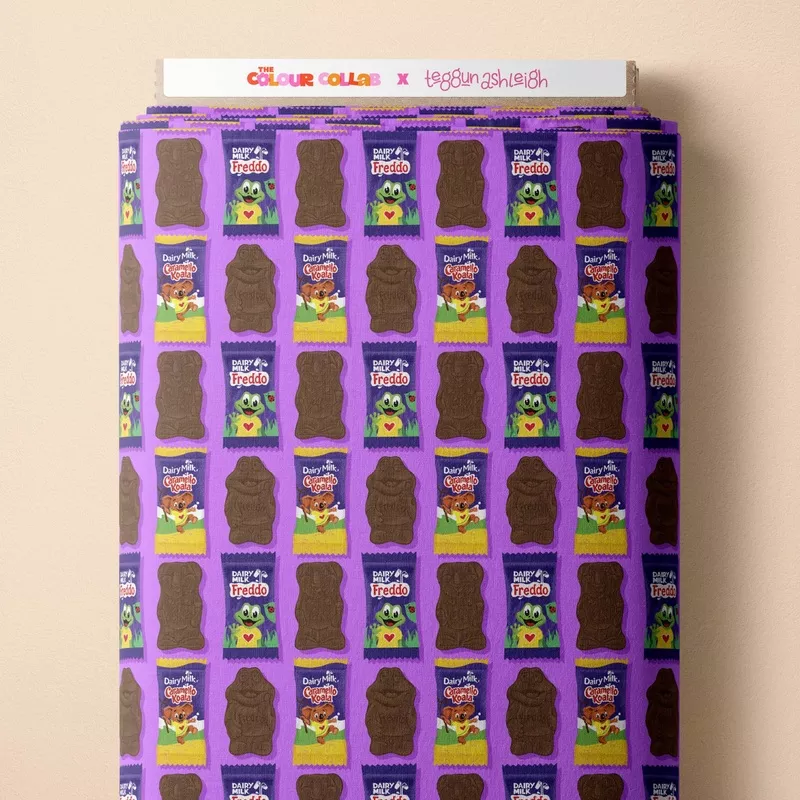 Preorder Fabric: Freddo & Caramello (Purple)