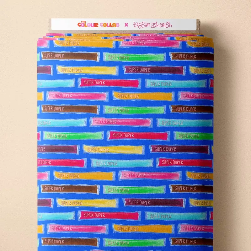 Preorder Fabric: Super Duper (Blue)