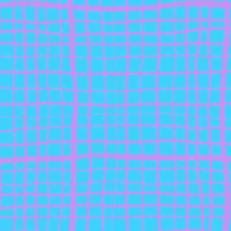 Preorder: Wonky Plaid (Purple on Light Blue)