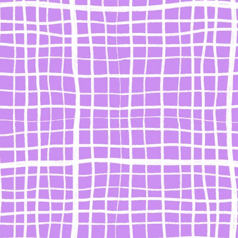 Preorder: Wonky Plaid (White on Purple)