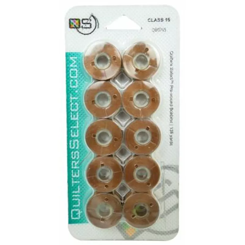 Prewound Class 15 Bobbins Harvest Brown
