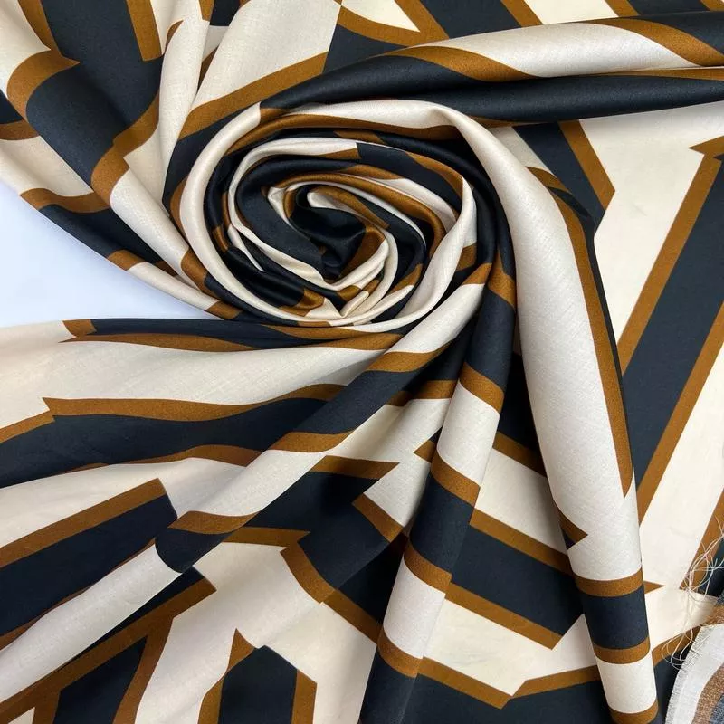 printed-beige-black-cotton-sateen Printed Beige Black Cotton Sateen