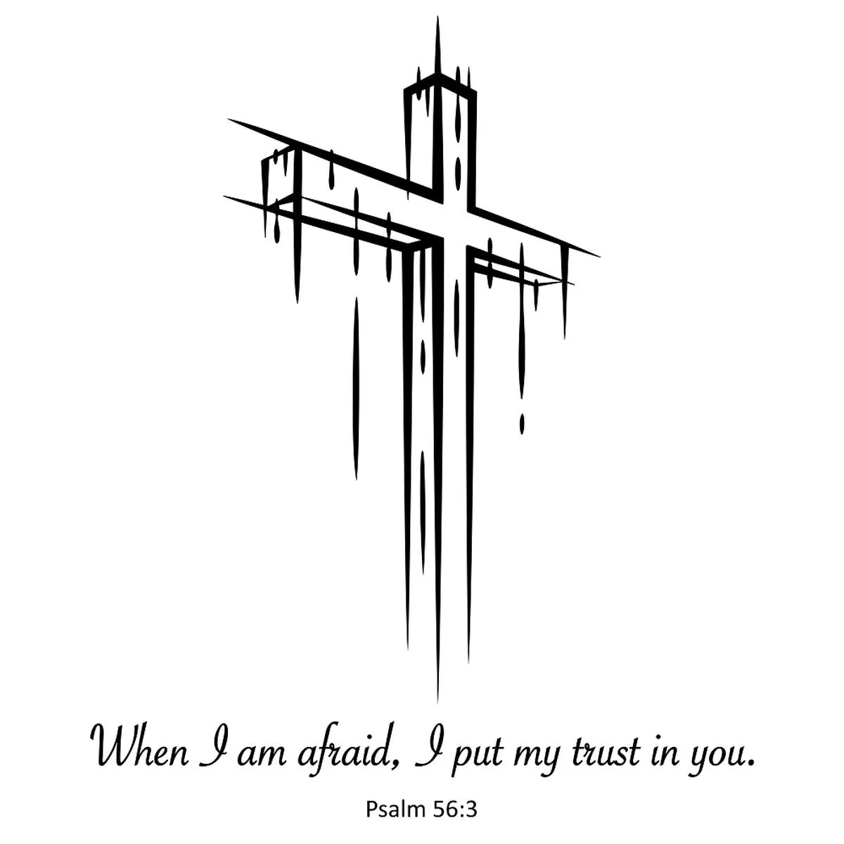 psalm-56-3-cross-fabric-panel Psalm 56:3 Cross Fabric Panel