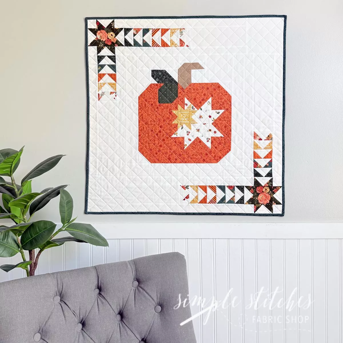 pumpkin-fade-away-mini-quilt-pdf-pattern Pumpkin Fade Away Mini Quilt PDF Pattern